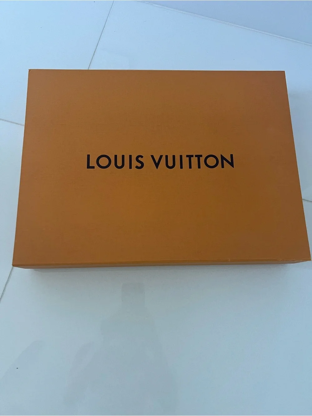 Louis Vuitton Orange Box with Black Logo